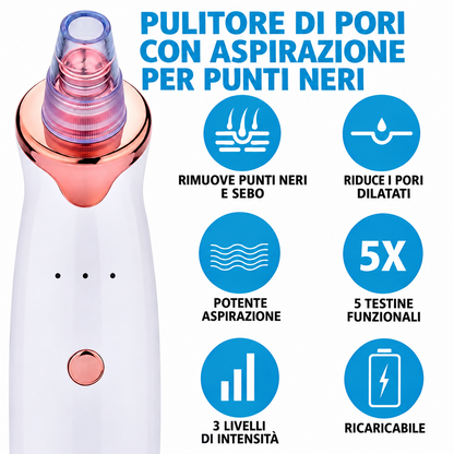 PoreVive – Aspiratore Professionale per Punti Neri