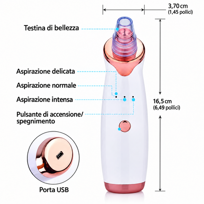 PoreVive – Aspiratore Professionale per Punti Neri