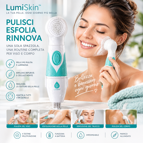 LumiSkin - Spazzola elettrica multifunzione